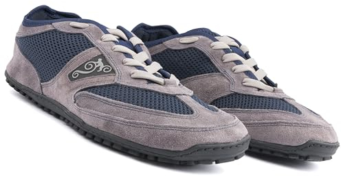 Magiska skor flexibla sportiga barfotaskor för män, barfotaskor, minimalistiska skor, löparskor Zero Drop, skor barfota löpning, halkfria, Explorer 2.0, Foggy Hill marinblå grå, 40 EU Weit