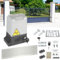 Cecaylie Schiebetorantrieb Set 1200kg 550W Garagentorantrieb mit 2 Fernbedienung Toröffner, 2 Entriegelungsschlüssel und Automatische Schließfunktion für Hotelbis, Fabrik