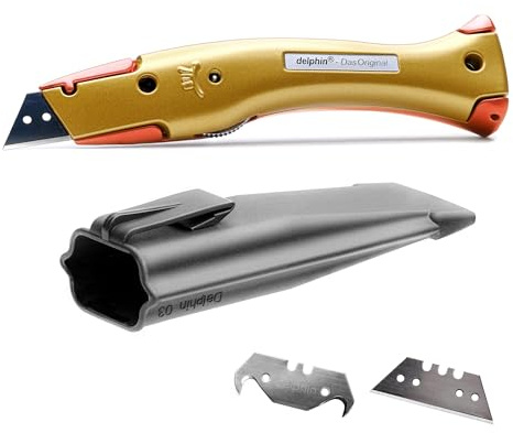 Delphin®-03 Style Edition inkl. Klingen und Kunststoffköcher Teppichmesser