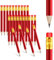 Lusofie 24 Stück Bleistift kurze Holzbleistift mit Radiergummi Mini Bleistifte für Kinder zum Schreiben und Zeichnen in der Schule und zu Hause Rot