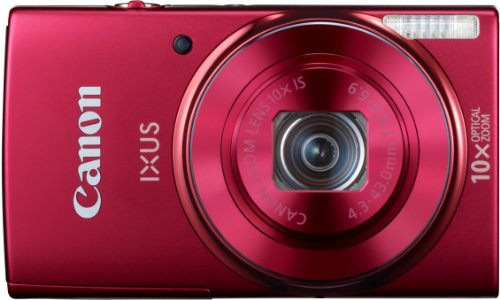 Canon IXUS 155 20MP Digital Camera Red (Renewed)