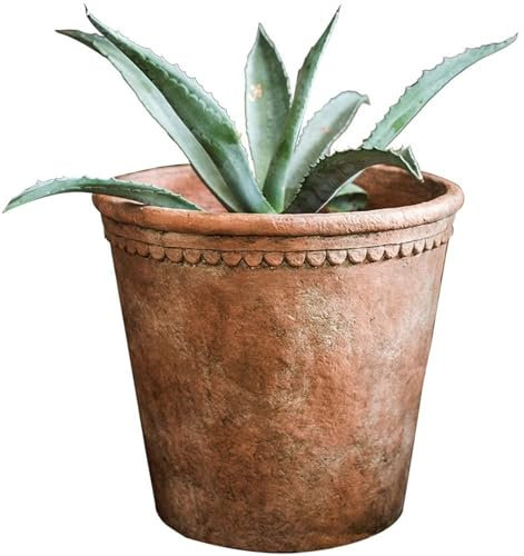 Macetas Grandes de Terracota de Cemento Estilo Europeo Retro, para jardín al Aire Libre, cilínds, para bonsáis y jardinería, 40 cm