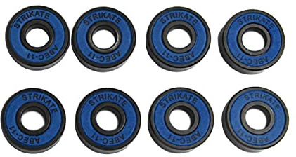 CRDARAAV 8 st skateboardlager 8 mm precisionsstorlek ABEC-11 för longboard blå 22 mm