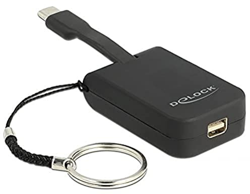 DeLOCK Adaptador USB Type-C a Mini DisplayPort (DP Alt Mode) 4K 60 Hz – Llavero (63939)