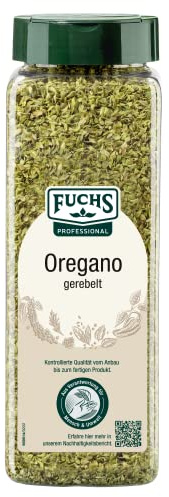 Fuchs Professional - Oregano gerebelt | 150 g im Streuer mit Streuaufsatz | Mediterranes Kräutergewürz für Tomatensaucen | Für Großverbraucher und Gastronomie