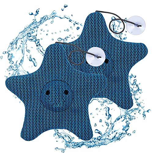mumisuto 2 Stück Ölabsorbierender Schwamm, Öl Absorbierender Schwamm, Ölabsorbierender Schwamm Pool, Wiederverwendbarer Ölabsorbierender Schwamm (Seestern)