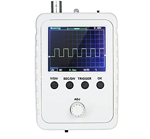 IGASHI Multimetro Digitale Intelligente Ricaricabile Kit oscilloscopio Digitale TFT con Adattatore di Alimentazione e sonda con Cavo BNC-Clip DS0150