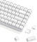 Womier Crystal Jelly 60% 65% 75% 100% Mechanical Keyboard Keycaps, Side Printing, Cute OEM Profile Keys, Cherry Gateron MX 113%, White