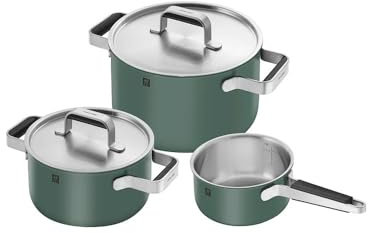 Pure Cookware Set 3pcs Green
