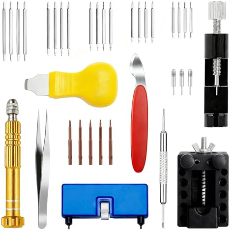 Forbabe Uhr Batteriewechsel Werkzeug Uhrmacherwerkzeug Set | Professionelles Uhrenöffner für Batteriewechsel Uhrenwerkzeugset Reparatur für Uhrarmband Anpassung und Austausch