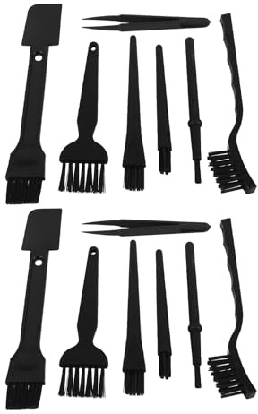 DIYEAH Kit di pulizia per tastiera da 2 set: spazzola di pulizia multifunzione per tastiera elettronica, laptop e schermo del telefono - strumento portatile per la di dispositivi elettronici