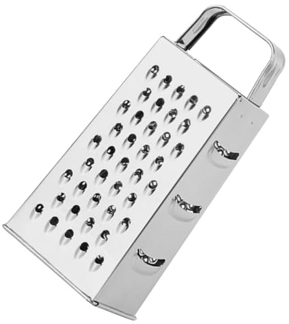DECHOUS Rallador de Acero Inoxidable de 4 Lados Multifuncional, Cortador de Verduras y Queso, Rallador Caja 9 Pulgadas, Herramienta de Cocina para Patatas, Zanahorias y Pepinos, Utensilio