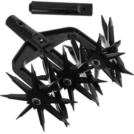 GOOHOCHY Cultivateur Rotatif Portatif Griffe en Plastique, Scarificateur Manuel pour Desserrer et Aérer la Terre, Outil de Jardin pour Travail du Sol en Plein Air