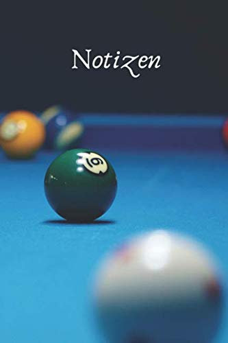 Billard Notizbuch