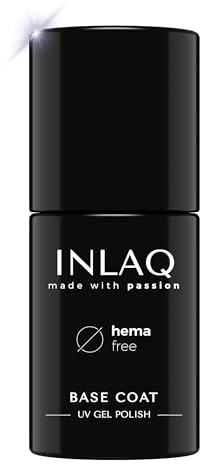 INLAQ® Base Gel für Nägel UV | Nagellack Base Coat | Shellac Hema Free | Hard Base Basisgel 6ml