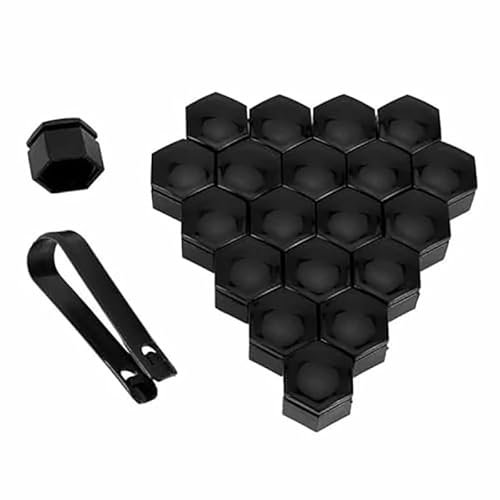 HHYHUJYG 20pcs Radmutternkappen, Für OPEL Vauxhall Astra H Insignia J Vectra C Corsa,Diebstahlschutz,Radbolzen Kappen,Auto Radkappen,Schraubenabdeckung,Hub Dust Caps,C-21mm