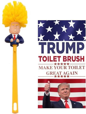 Trump Brosse WC avec poignée Solide et Poils durables pour Le Nettoyage de la Salle de Bain