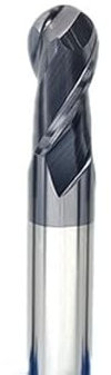 1pc Fräser Legierungsbeschichtung Wolframstahl Werkzeug 100L HRC50 Verlängerung Ball Nose Schaftfräser Top Fräser Schaftfräser(R2x75L)