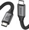 Silkland 80Gbps USB4 Cable for Thunderbolt 5 Cable 3M, 120Gbps Video Bandwidth, Dual 8K/6K@60Hz, 4K@540Hz, 240W PD3.1 for MacBook M4 Pro/Pro Max, Mac Mini M4, PSSD, Dock, eGPU