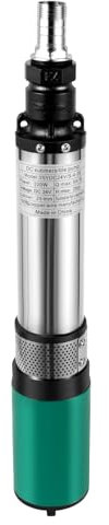 Tiefbrunnenpumpe 320W,4500 U/min 3 m³ / h Edelstahl Wasserpumpe,Max. Förderhöhe 25m Tauchpumpe,Rohrpumpe mit Feste Zugringe Langes Netzkabe lWasserauslass IPX8 für die Bewässerung von Ackerland