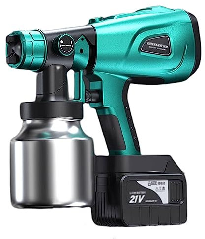 pistola a spruzzo per verniciare muri Spruzzatore di vernice ricaricabile, spruzzatore di vernice portatile a batteria | Per dipingere(Color:1,Size:)