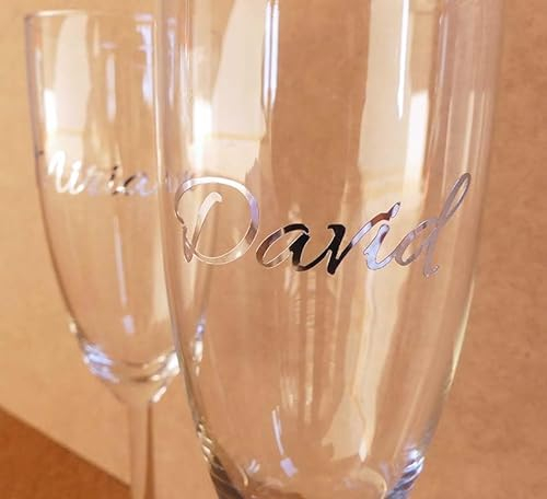 Copa de Cava Personalizada con Nombre 21 Cl Para Bodas, Fiestas o Eventos
