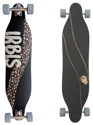SWITCH IRBIS Vielseitiges Longboard Switch 97cm Ideal zum Carving Commuting, Cruising Pumping Fiberglas Flex 2 Paris V2 150mm Trucks Für Jugendliche und Erwachsene Cruiser Made in Europe Leicht