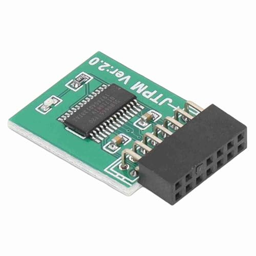 SUNGOOYUE Módulo TPM 2.0 Cifrado Fuerte Interfaz LPC de 14 Pines Placa de Módulo TPM Verde