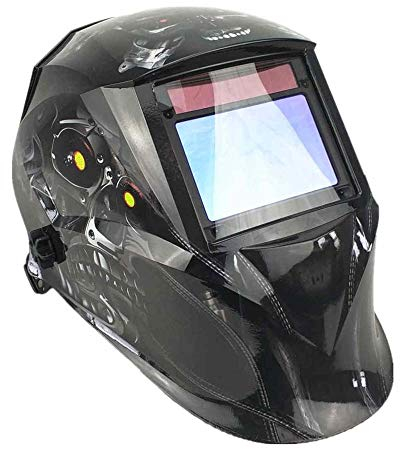 Mascara Soldar,Mascara De Soldar Casco de soldadura 100 * 65mm Sensores Molending Auto Solar Darking Solding Mask(Robot Skull)