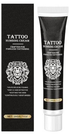 Crème de soin de tatouage après tatouage - Crème hydratante pour les tatouages anciens et nouveaux tatouages, éclaircissant pour renforcer la couleur, crème de tatouage organique naturelle (1)