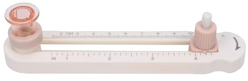 NOENNULL Justerbar Cirkelskärare Cirkulär Ringskärande Verktyg för Pappershantverk Scrapbooking 3,4-21 Cm Räckvidd Transparent Rosa Roterande Cirkelskärare Hantverksverktyg för Skolor