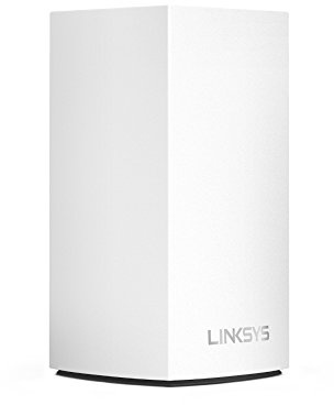 Linksys WHW0101-EU Velop Dual-Band Mesh WiFi 5-System (AC1200) WLAN-Router, Repeater, Extender, bis zu 140 m² Abdeckung mit 2 Gigabit-Ethernet-Ports und Kinderschutzfunktionen, Weiß, 1er Pack