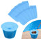 EKKONG 10PCS Chaussettes de Skimmer de Piscine, Pool Skimmer Socks Chaussettes d'écumeur de Piscine, Prefiltre Skimmer Réutilisable et Élastique pour Peuvent Emprisonner Pollen, Feuilles, Cheveux