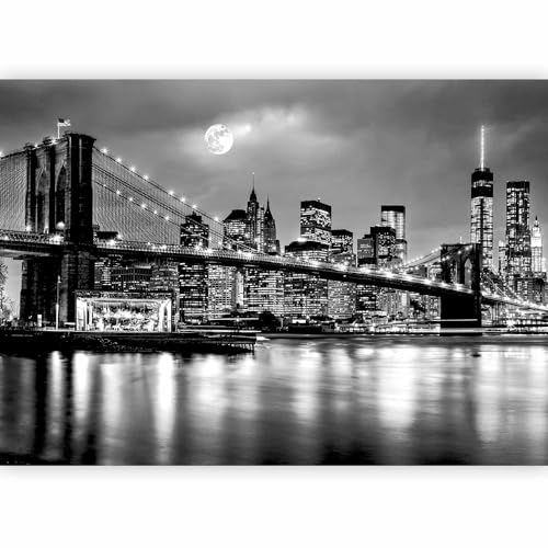 murando - Carta da Parati Moderna Spessa per Cameretta, New York 300x210 cm | Fotomurali in TNT, Spessore Maggiore, Decorazione da Muro XXL, Poster Giganti da Parete, Citta, Produzione Europea