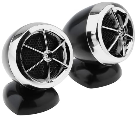 DriSentri CSA_119_S 2pcs Car Audio Tweeters, 1200W Universal, Silver, 2.0 Channel, 12V DC, 4Ω, 5KHz - 20KHz, 98dB SNR, 98dB Sensitivity, ABS + Metal, 1 Year Warranty