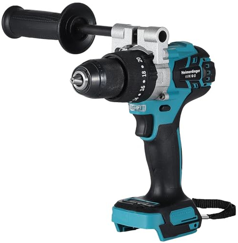 150N.m Brushless Cordless Impact Drill for Makita 18V Battery, 13mm Keyless Metal Chuck Hammer Drill,Electric Impact Driver with 21-Torque Setting