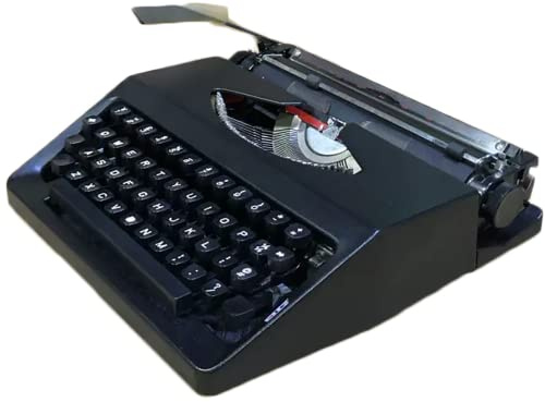 Machine à écrire manuelle portable – Dactylographie mécanique anglaise avec boutons flexibles, idéale pour les écrivains et le traitement de texte classique