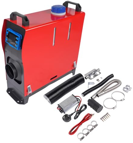 Hopzty Calefacción de aire diésel de 8 kW 12 V/24 V CC, con convertidor de 220 V CA, pantalla LCD y aplicación Bluetooth para camiones, autocaravanas, garajes