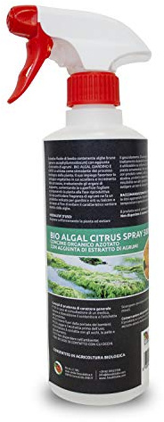 bio A.L.T Bioalgal Citrus per orto,Giardino biostimolatore per Crescita Piante Concime Organico a Base di alghe Brune con di estratto di agrumi per Piante arboree,orticole e fruttifere Spray 500 Ml