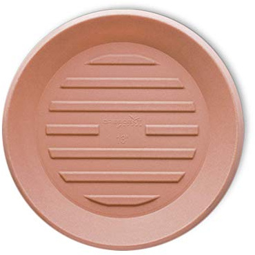 Crescent Garden - Sottovaso rotondo universale per piante in vaso, in terracotta resistente agli agenti atmosferici (diametro 30 cm)