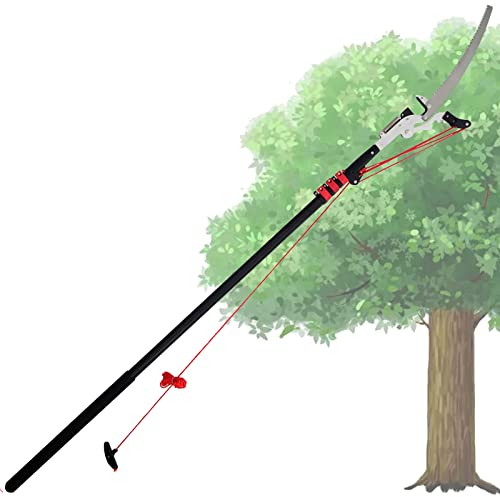 ATRNA Telescopic Tree Pruner, Telescopic Pole Saws Extendable Pruning Saw Gardening Landscaping Branch Saw Lopper Tools-24FT