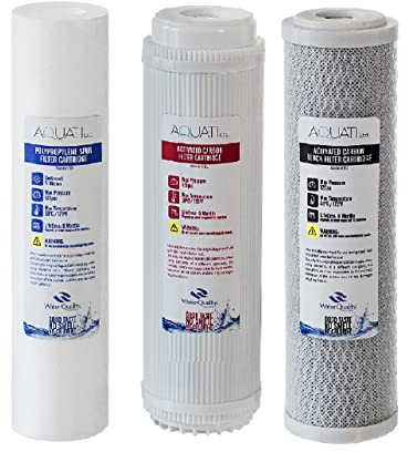 Aquati Replacement 3 Pre Filters for Water Fed Pole Window Cleaning Reverse Osmosis Systems 10