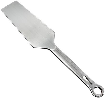 Veemoon Espátula De Albañilería Multiusos De Inoxidable Herramienta De Construcción Ergonómica Para y Aplicar Diseño Mango Redondeado y Doble Cara