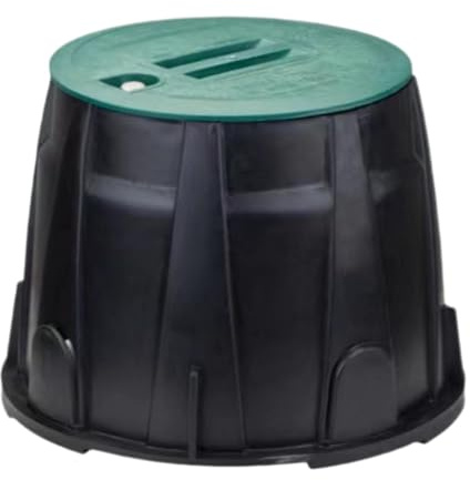 Qianly Sprinkler -Ventilbox -Bewässerungsventilbox tragbar mit Deckel, unterirdische Ventilschachtel für Rasen im Freien im