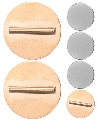 LALAFINA 3 Paires Fermoirs Magnétiques pour Broche Mini Convertisseurs de Broches pour Vêtements Boucles Aimantées Dorées Accessoires Pratiques pour Fixer Broches sans Abîmer Les Tissus