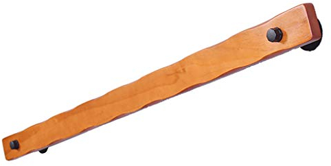 Handlauf for Treppen Balkon Brüstung | Halterung Treppengeländer Außen Innen Handläufe Wandmontage | Wandhandlauf Geländer Bausatz Eingangsgeländer, Rechteck Holz