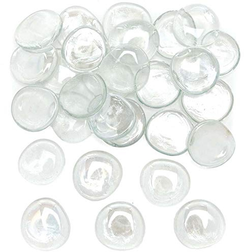 Baker Ross AX852 Glass Painting Stones - Pack of 40, Rock Painting for Kids Arts and Crafts Activities
