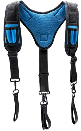 OX TOOLS Pro Dynamic Nylon Suspenders with Pencil Holders and Storage Pockets – UV and Water Resistance