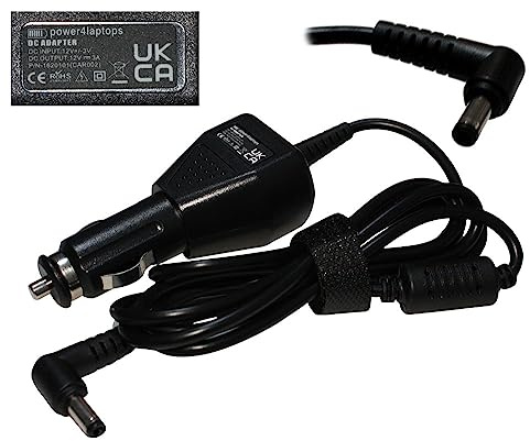 Power4Laptops Adaptateur CC Chargeur de Voiture Alimentation pour Ordinateur Tablette Compatible avec Terra Pad 1162