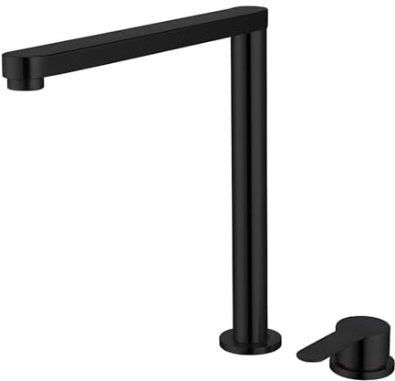 XJTNLB Vorfenster Küchenarmatur Klappbar Schwarz Küchenarmatur Lift Spültischarmatur Vorfenstermontage Vorfenster Armatur Abnehmbar aus Edelstahl